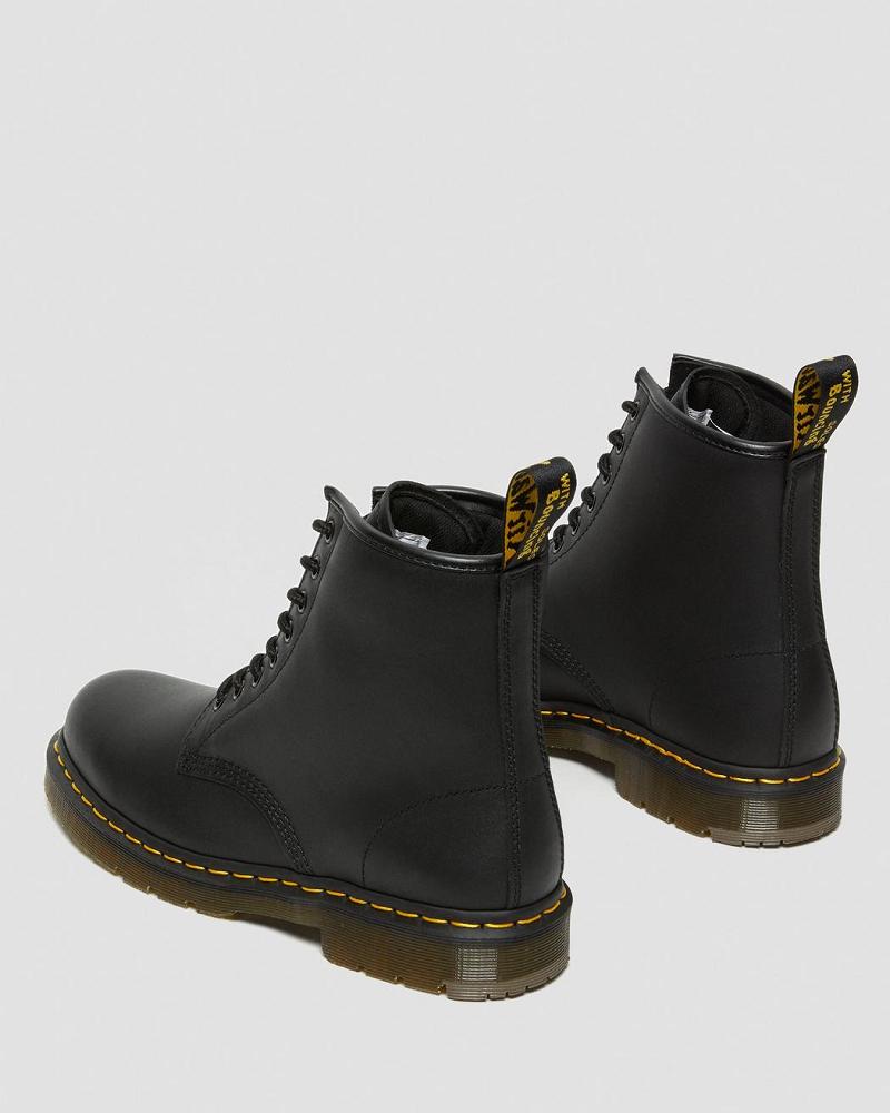 Black Men's Dr Martens 1460 Slip Resistant Leather Lace Up Boots | CA 531WNB